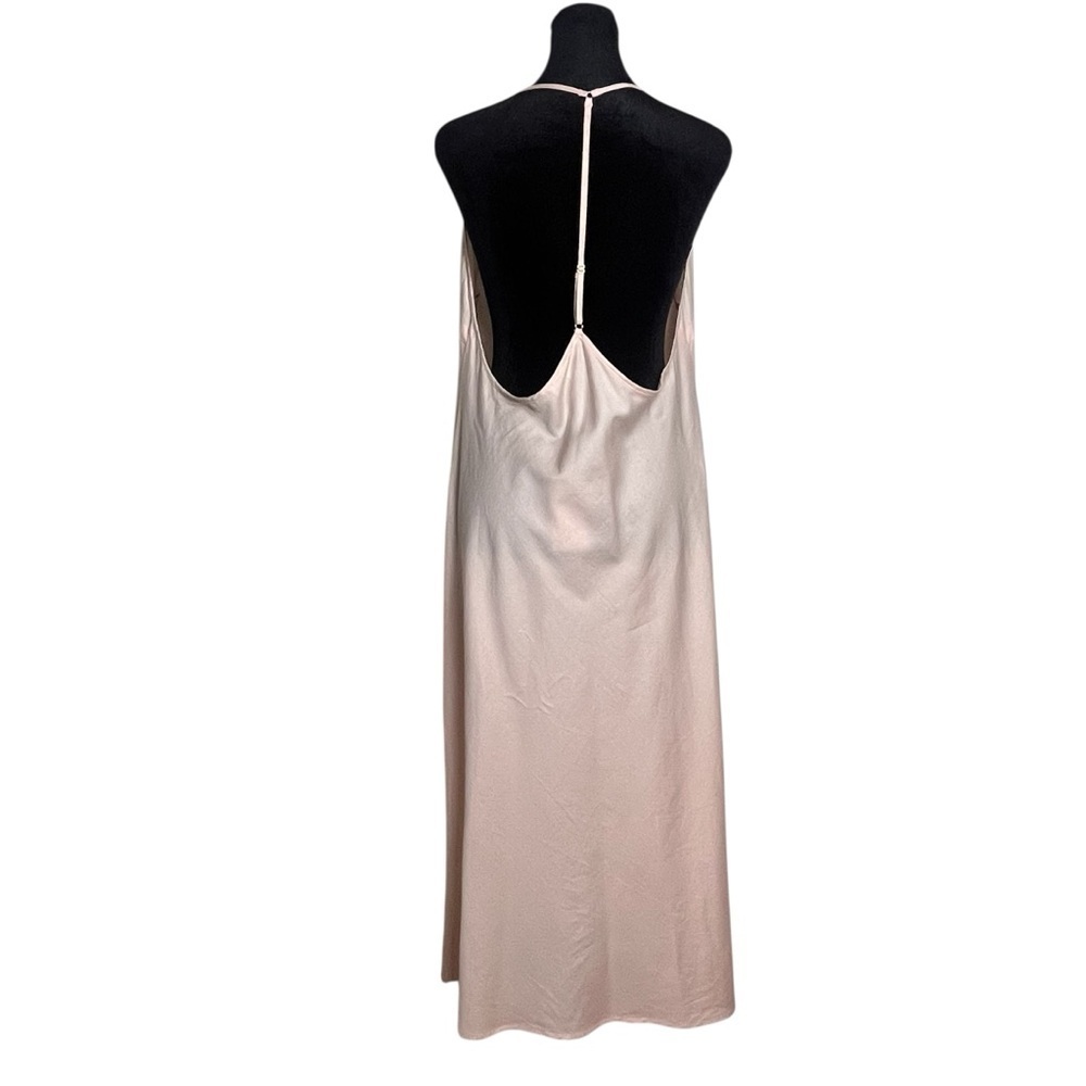 NWT Everyday Ritual Sloan T-Back Nightgown - Champagne Cotton Sateen — Large - Picture 8 of 13
